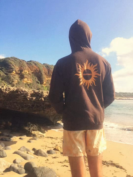 Groovy Sun Ripple Hoodie